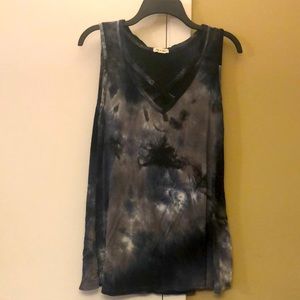 3 for $20 Lime & Chili tie dye tank top criss cross neck Lg